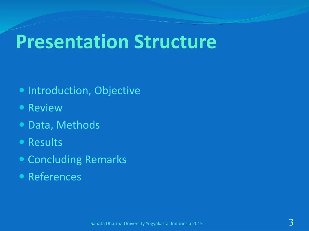 presentation structure