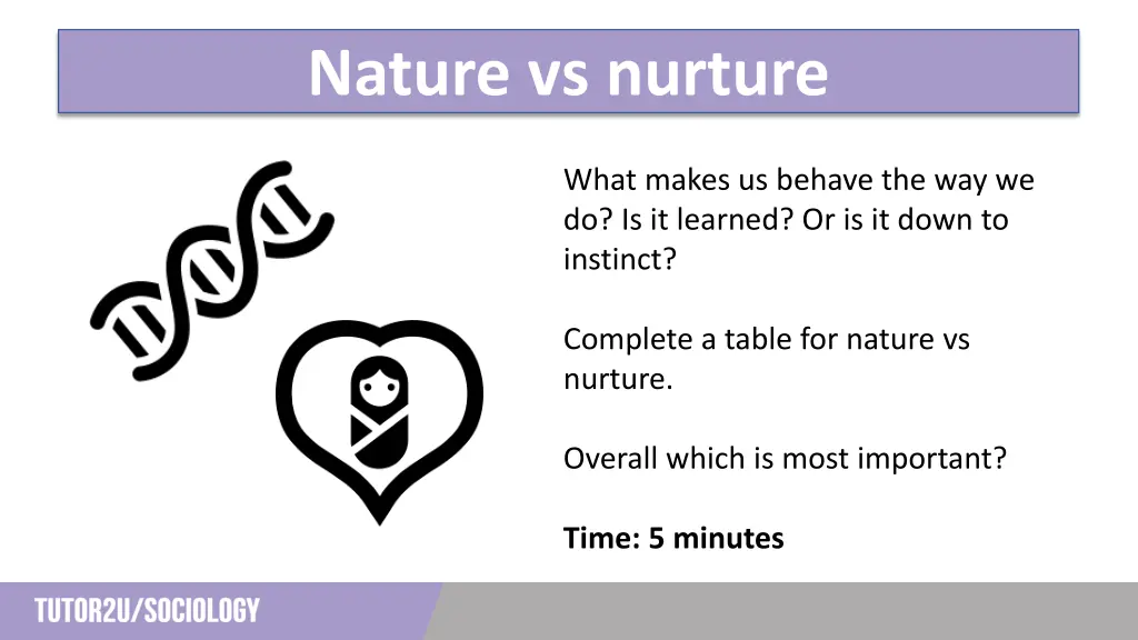 nature vs nurture