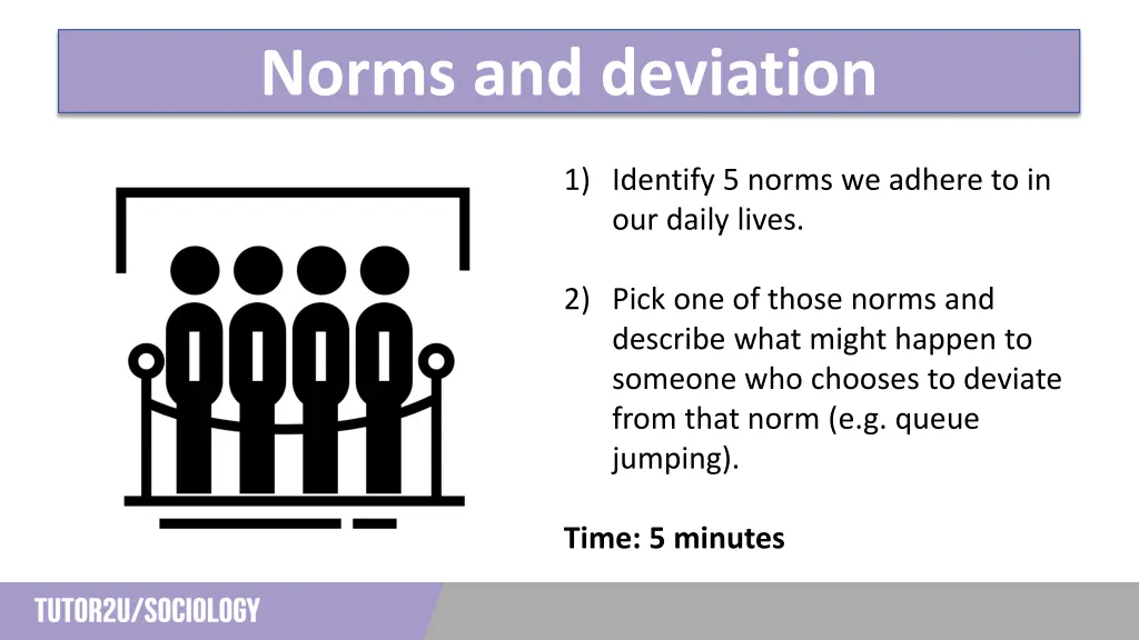 norms and deviation
