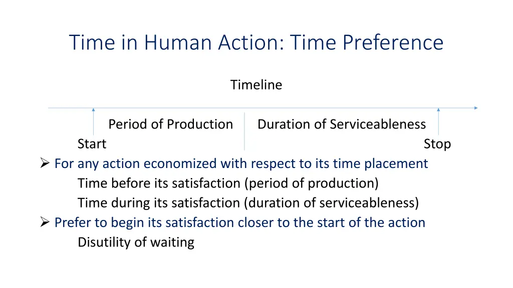 time in human action time preference