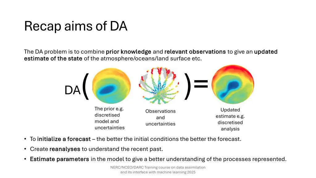 recap aims of da