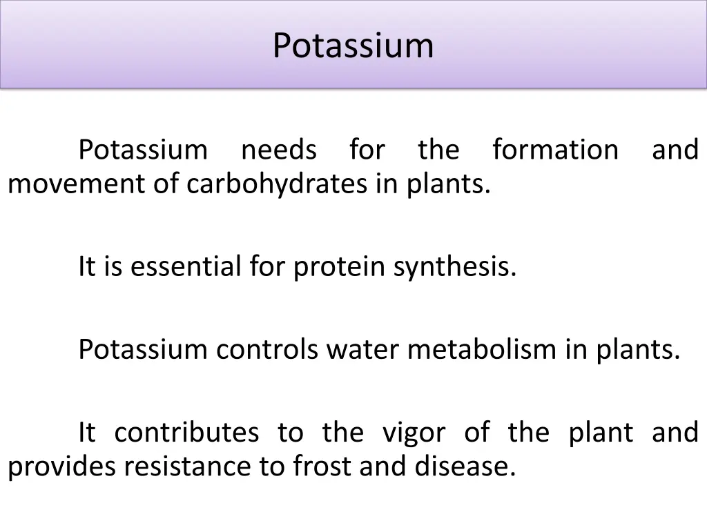 potassium