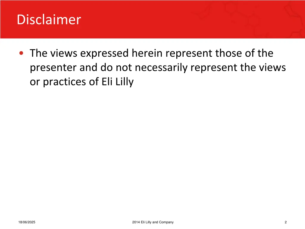 disclaimer