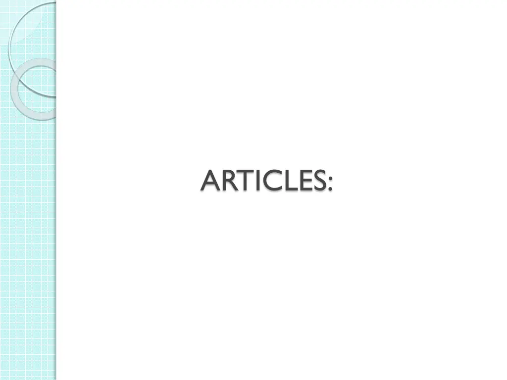 articles