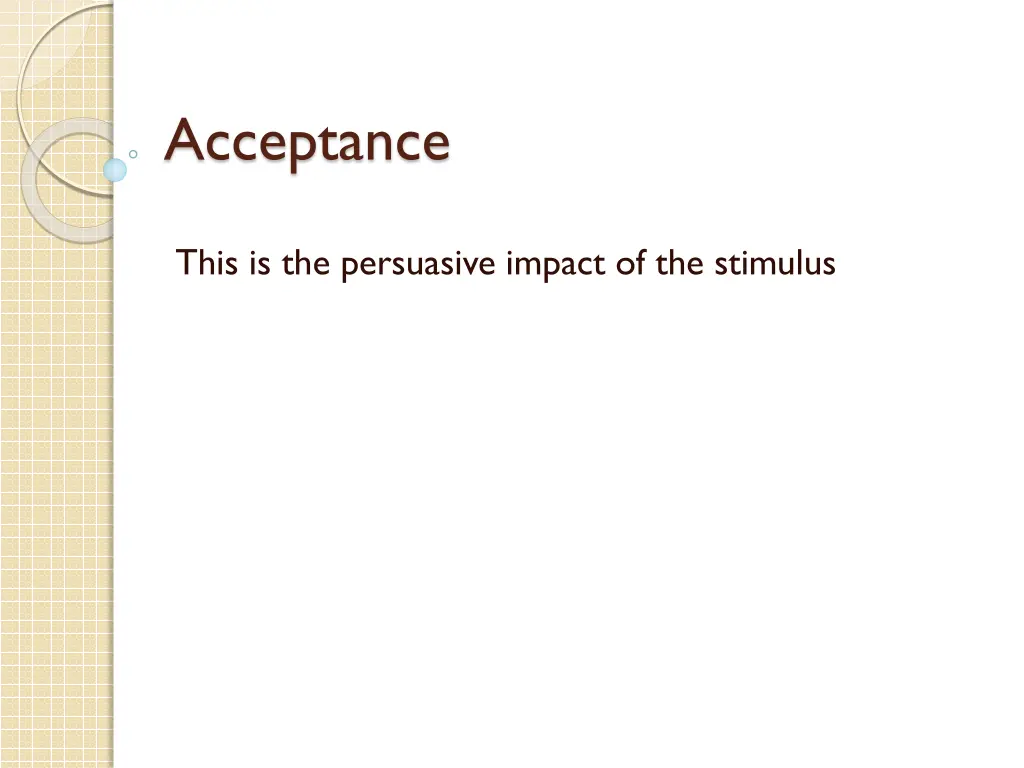 acceptance