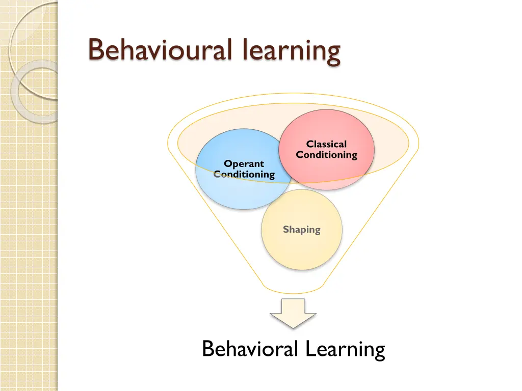 behavioural learning