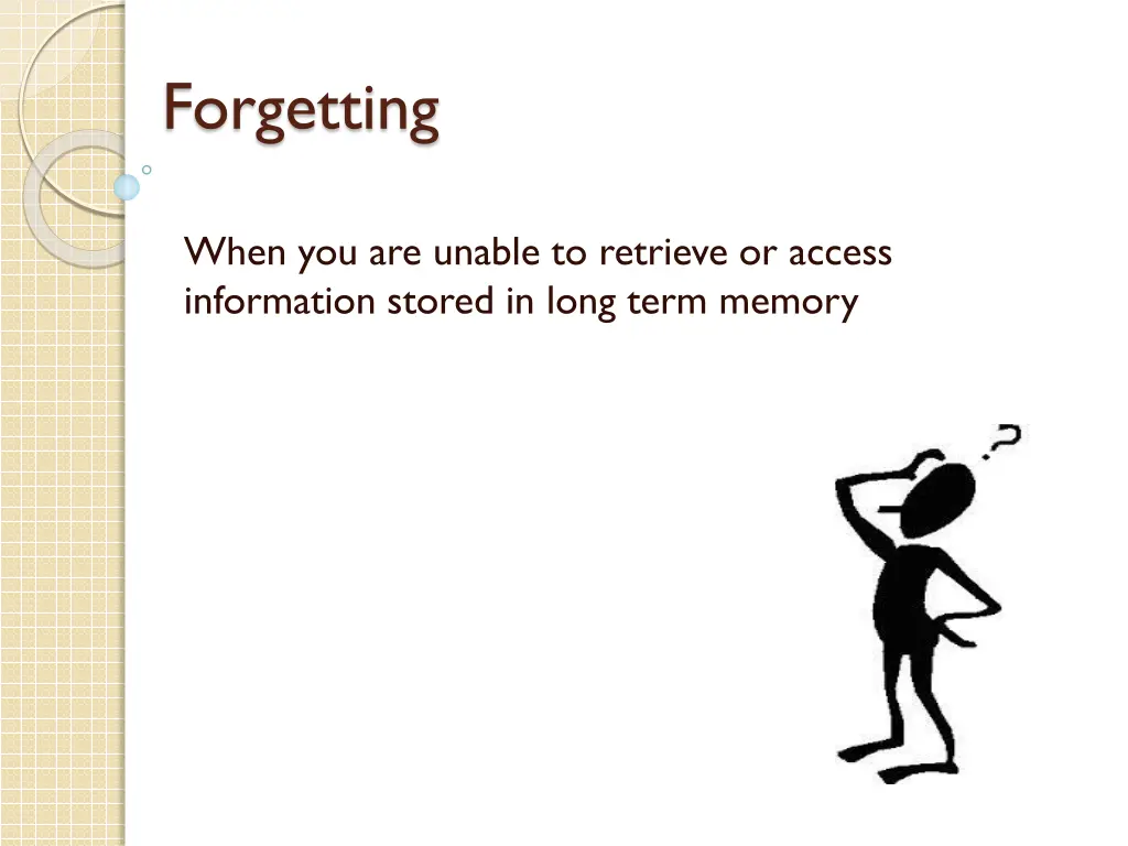 forgetting