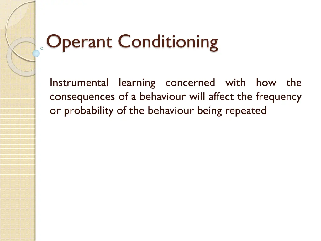 operant conditioning