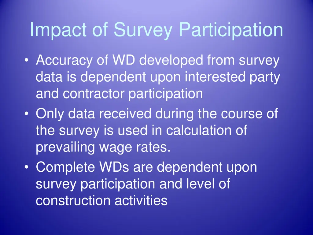 impact of survey participation