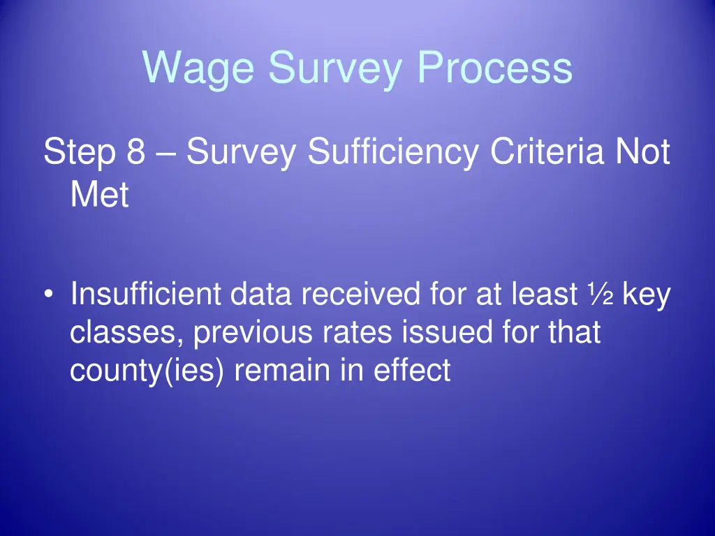 wage survey process 7