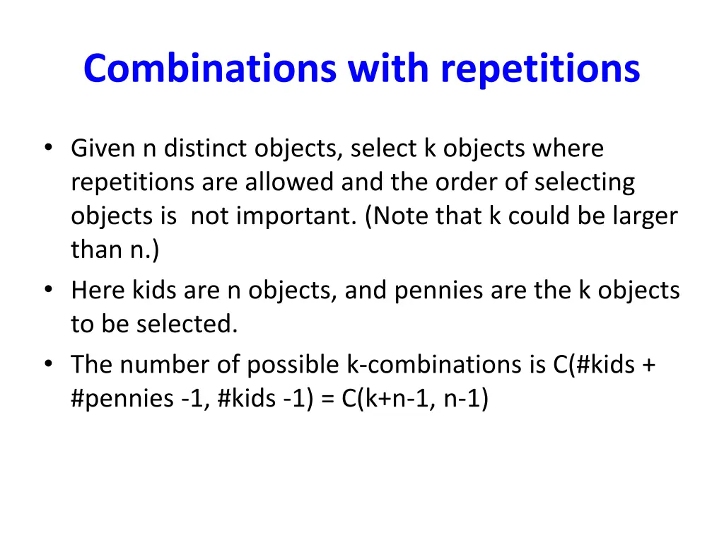 combinations with repetitions 4