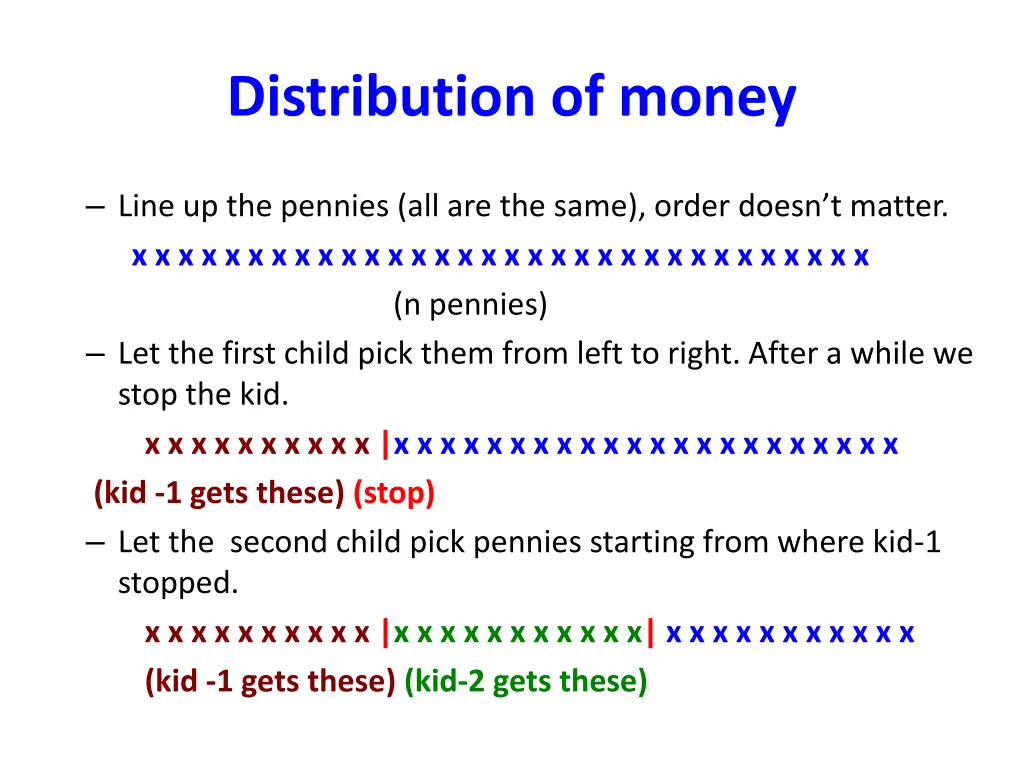 distribution of money 3