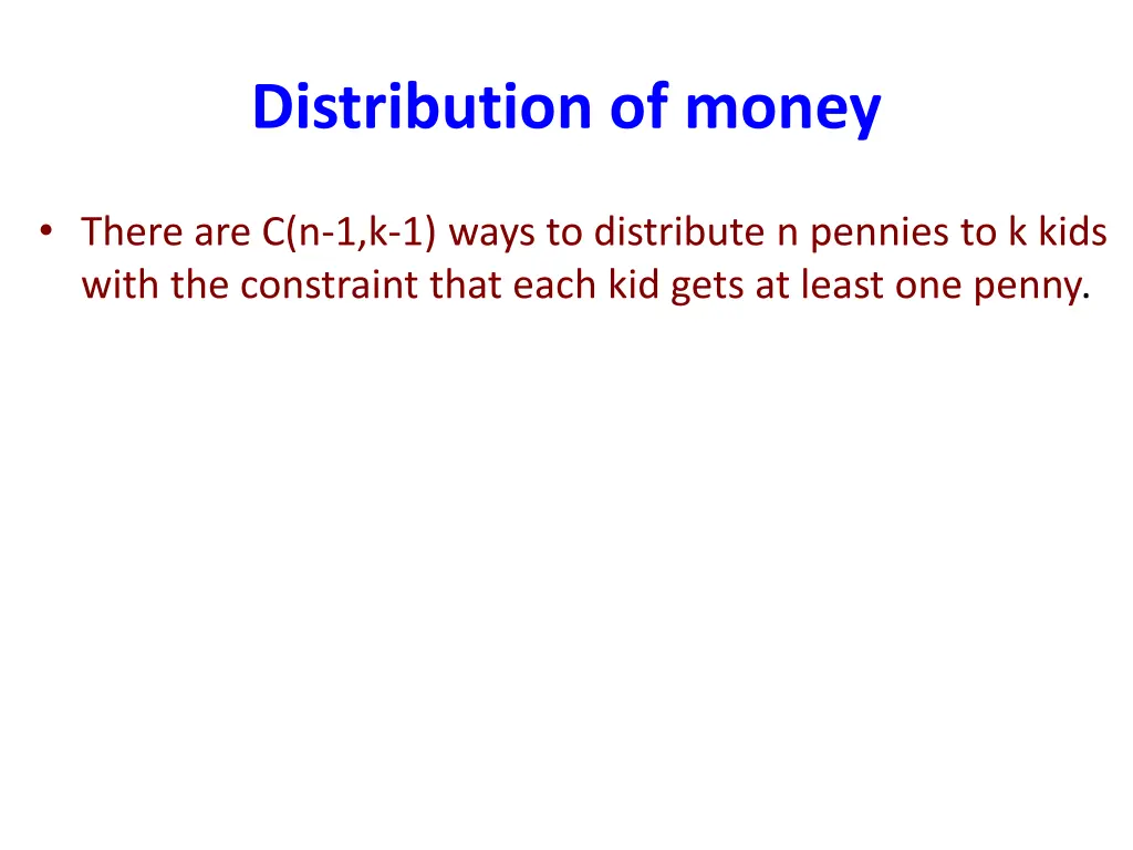 distribution of money 5