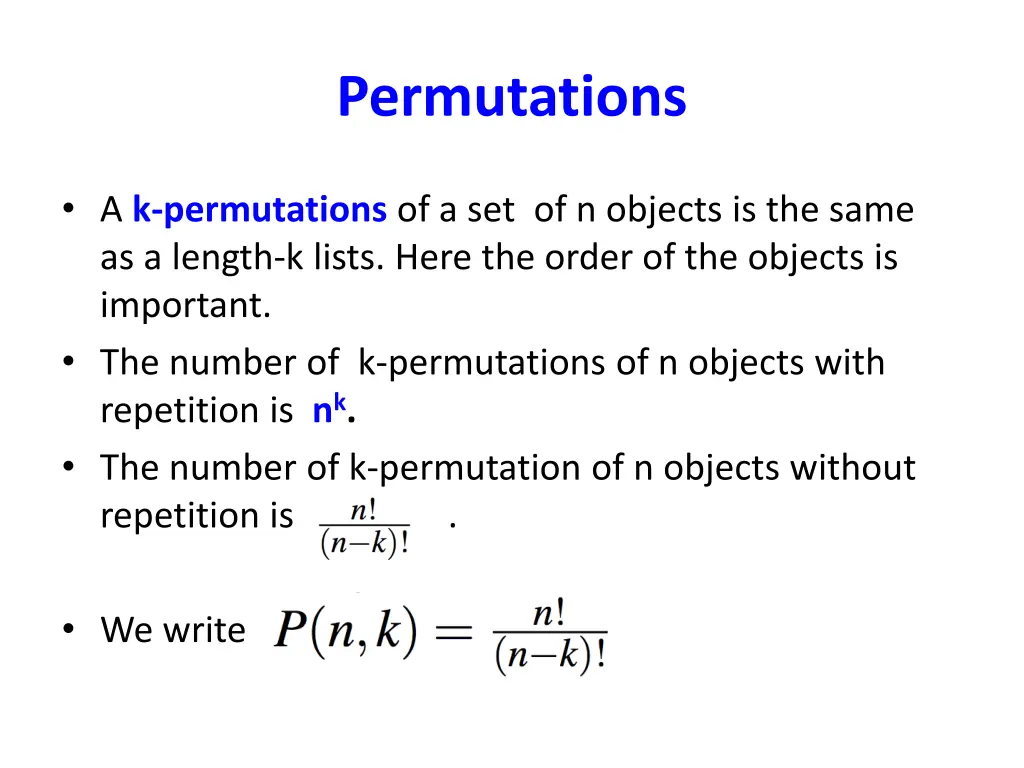 permutations
