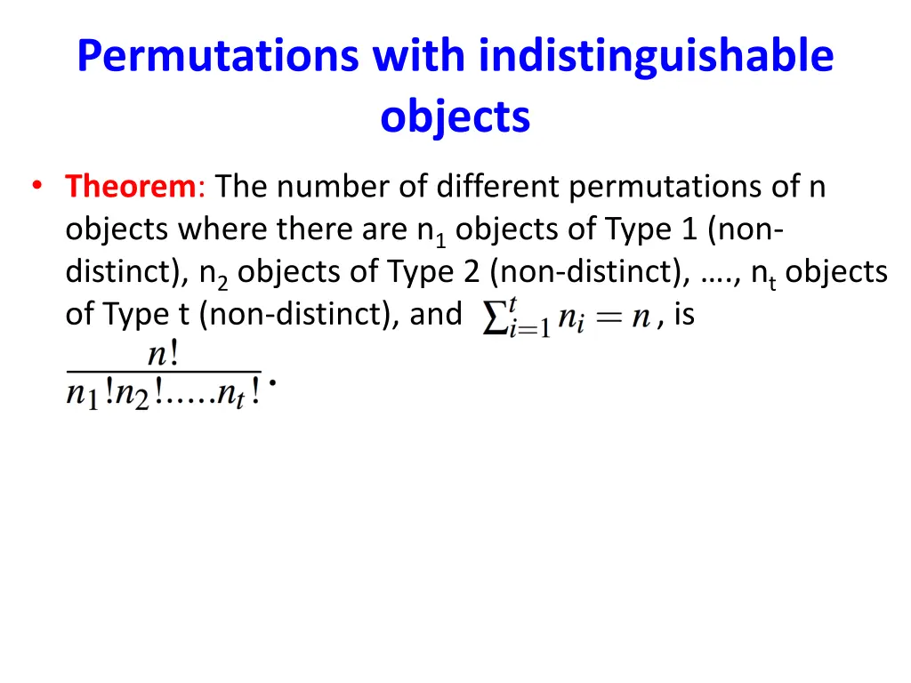 permutations with indistinguishable objects 8
