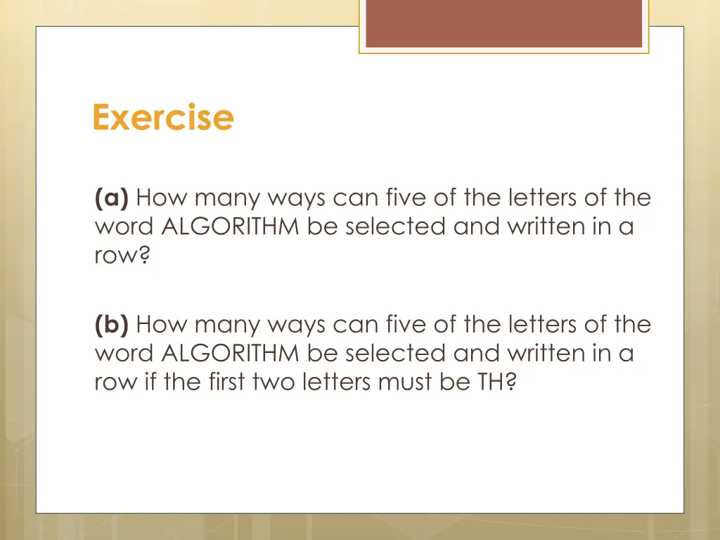 exercise 2