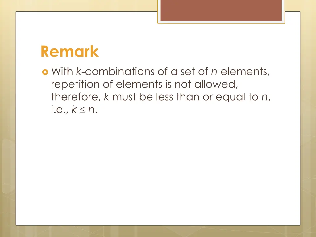remark
