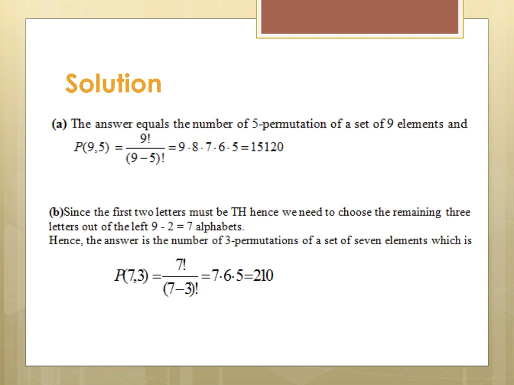 solution
