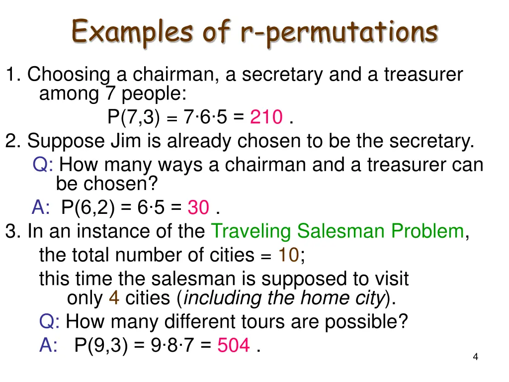 examples of r permutations