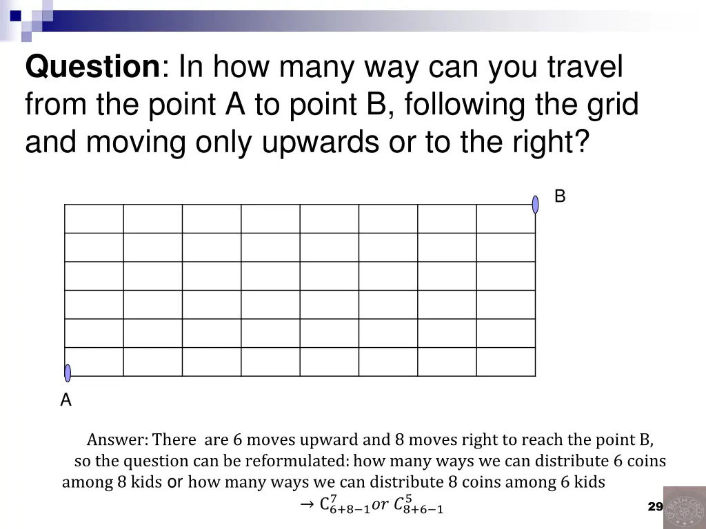 question in how many way can you travel from