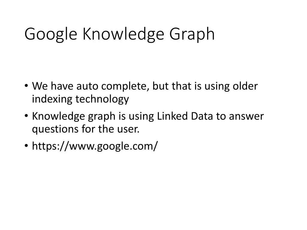 google knowledge graph
