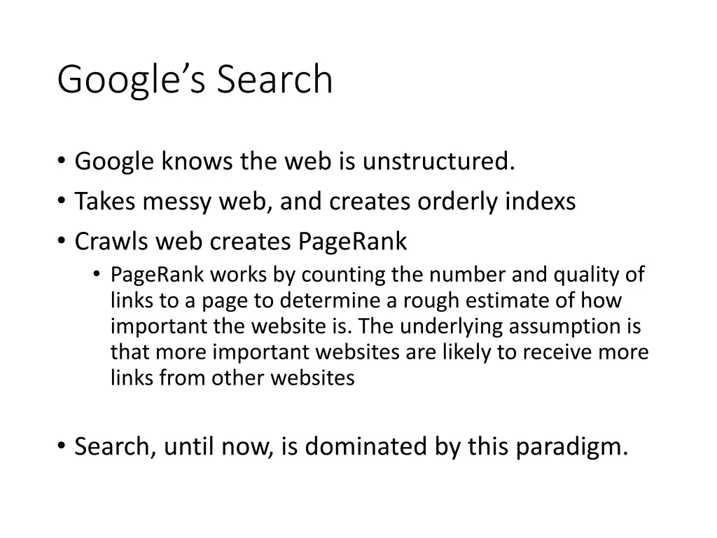 google s search