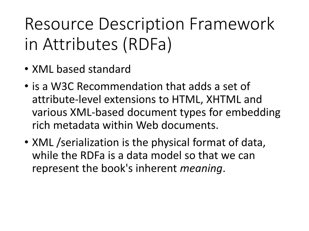 resource description framework in attributes rdfa