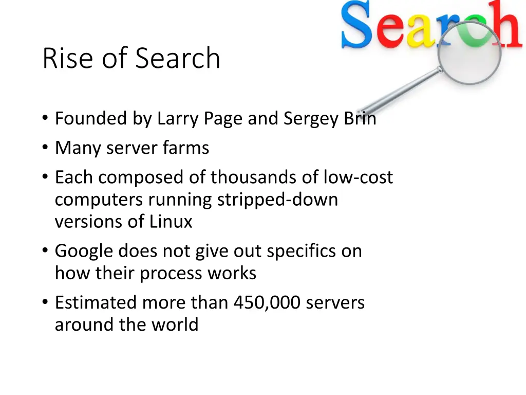 rise of search