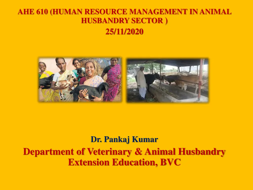 ahe 610 human resource management in animal