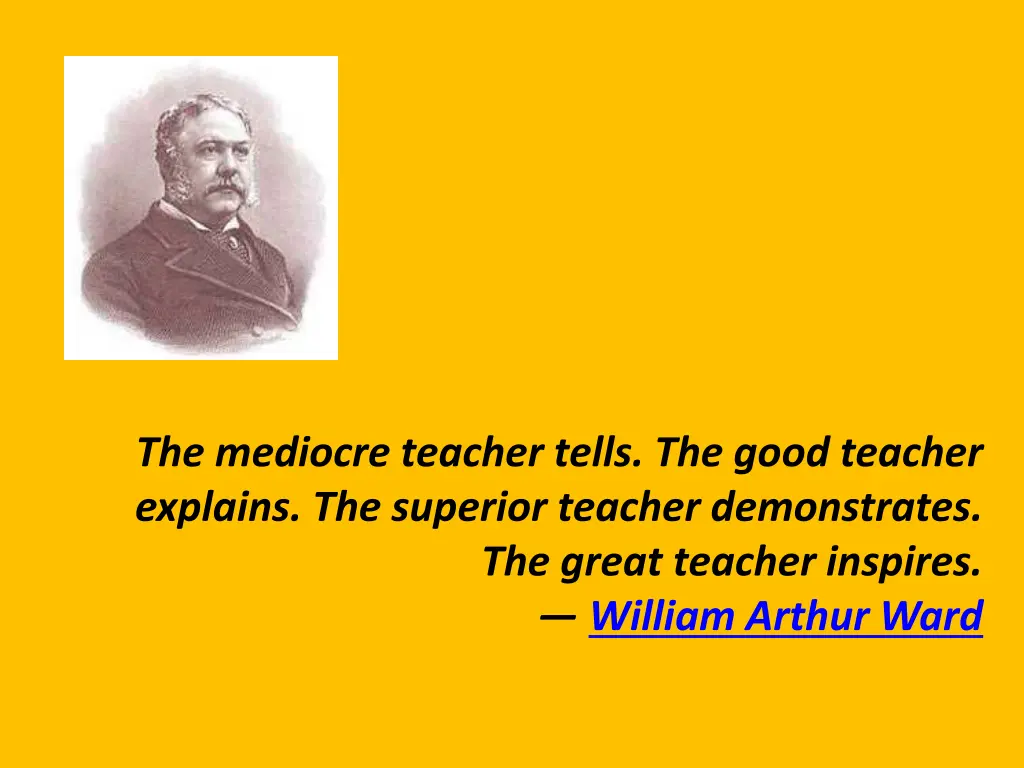 the mediocre teacher tells the good teacher