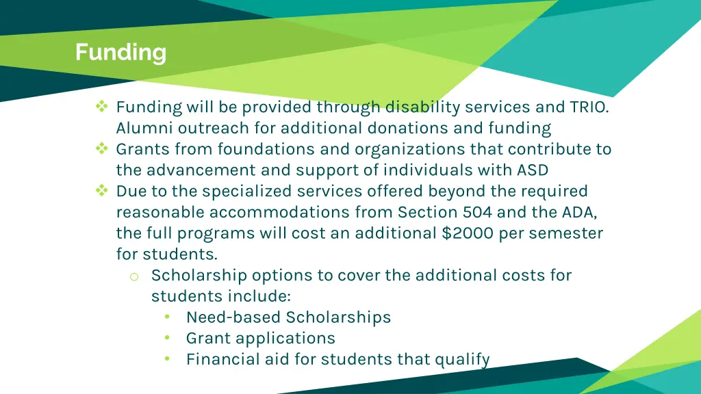 funding