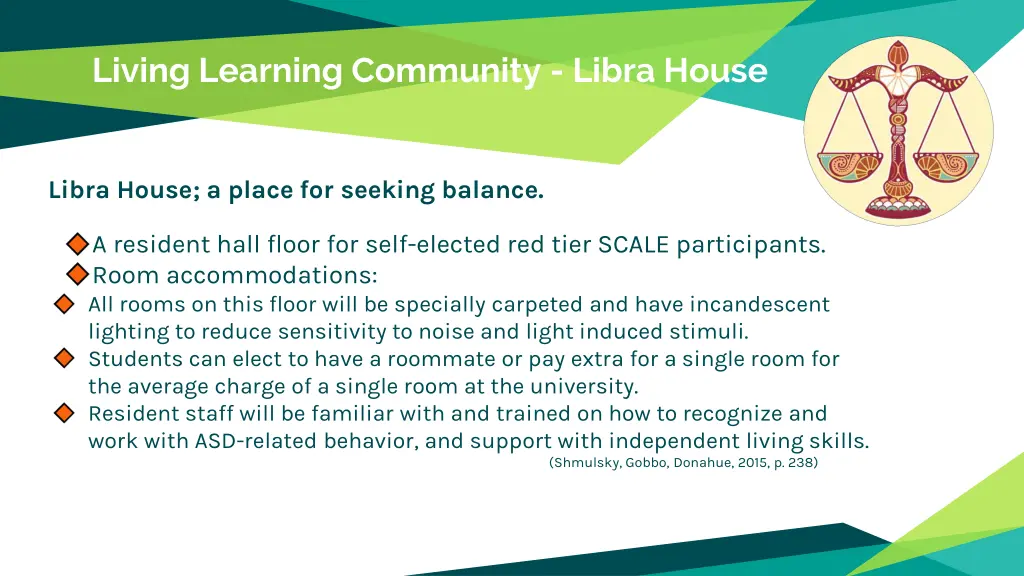 living learning community libra house