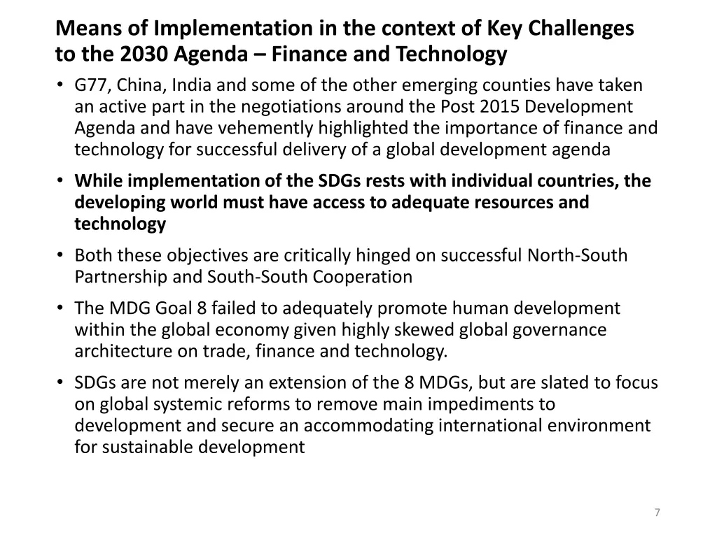 means of implementation in the context