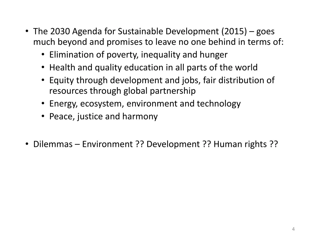 the 2030 agenda for sustainable development 2015