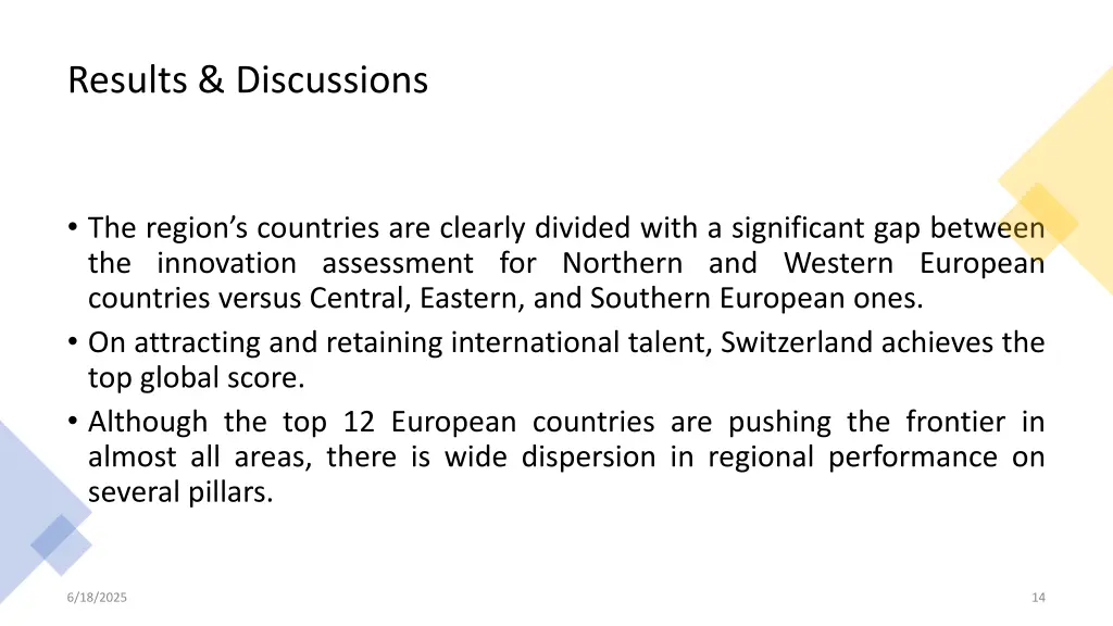 results discussions