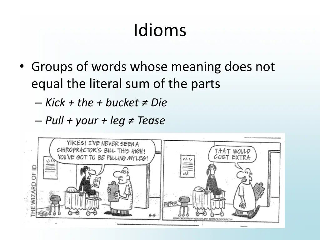 idioms
