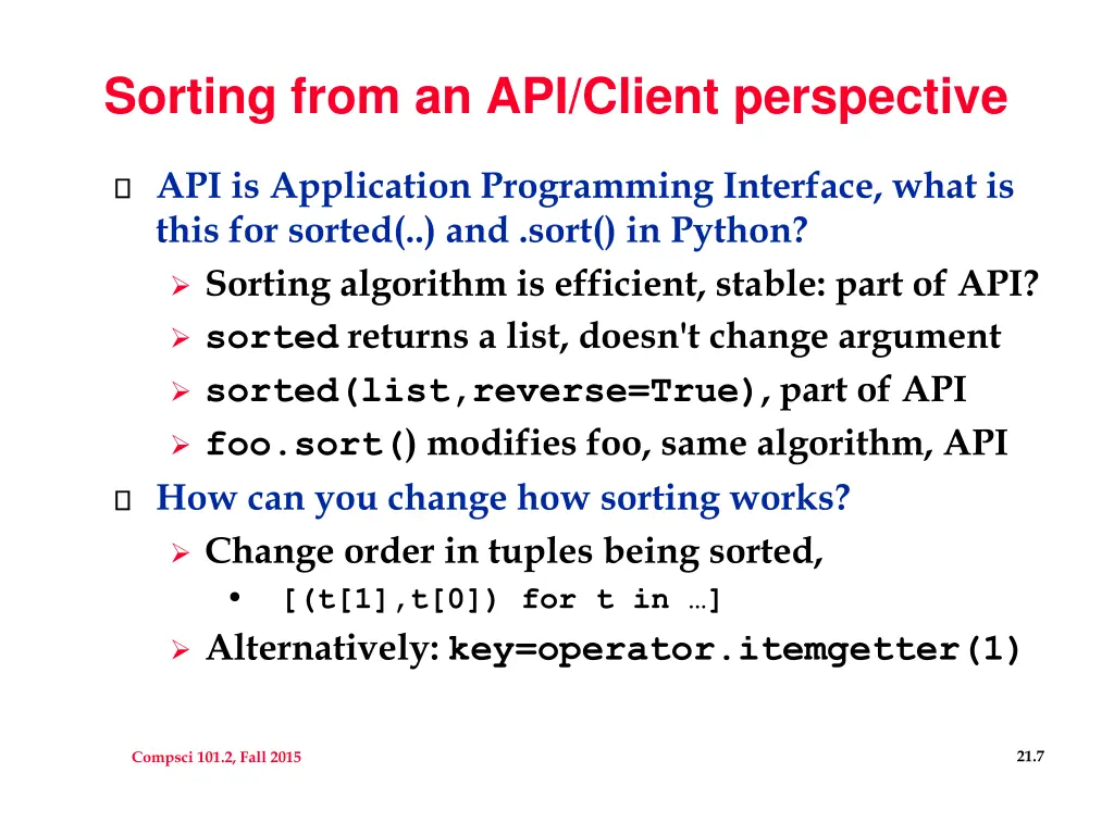 sorting from an api client perspective