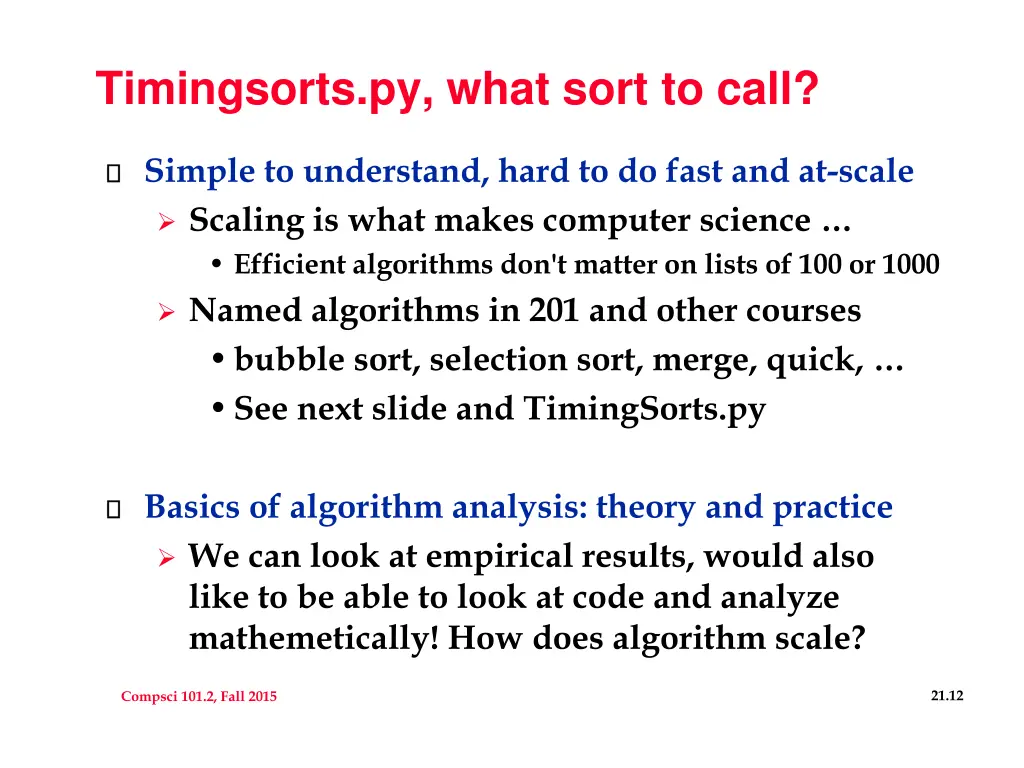 timingsorts py what sort to call