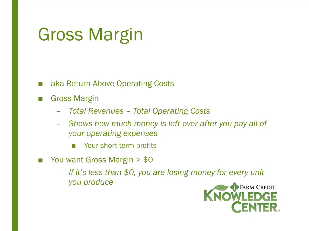 gross margin