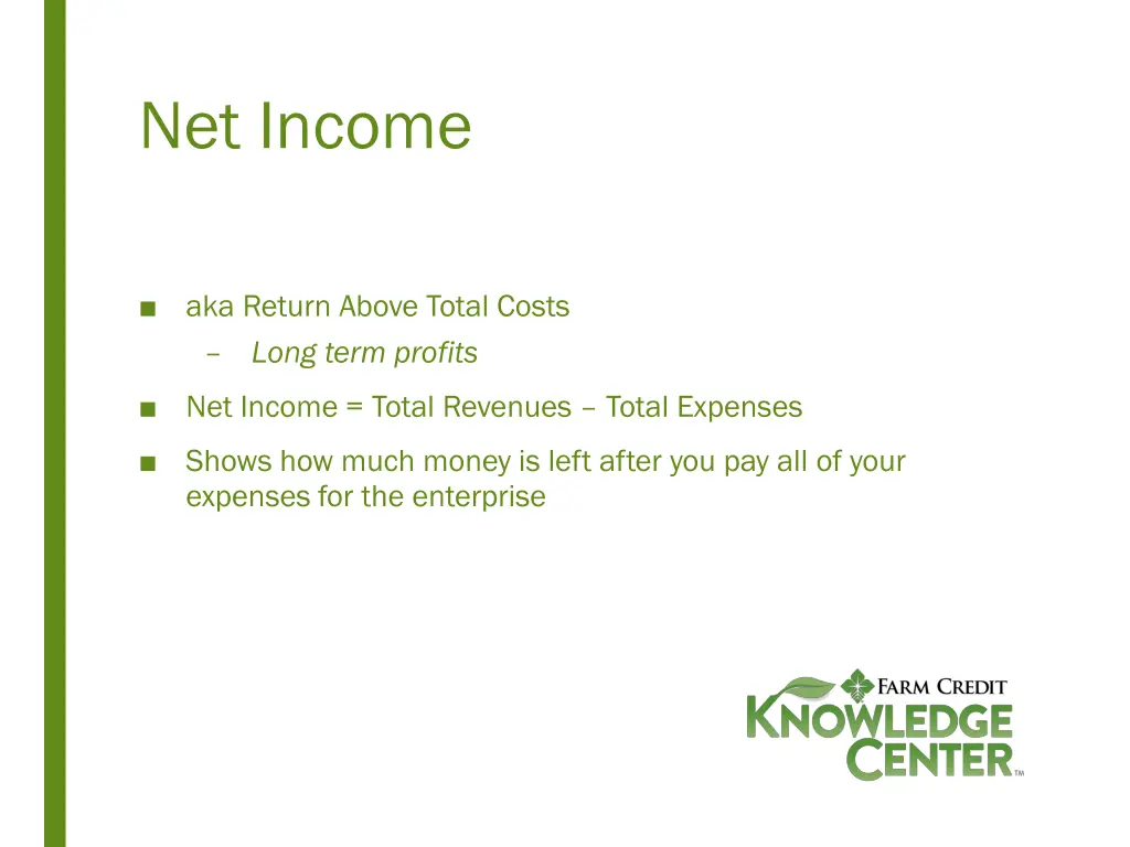 net income