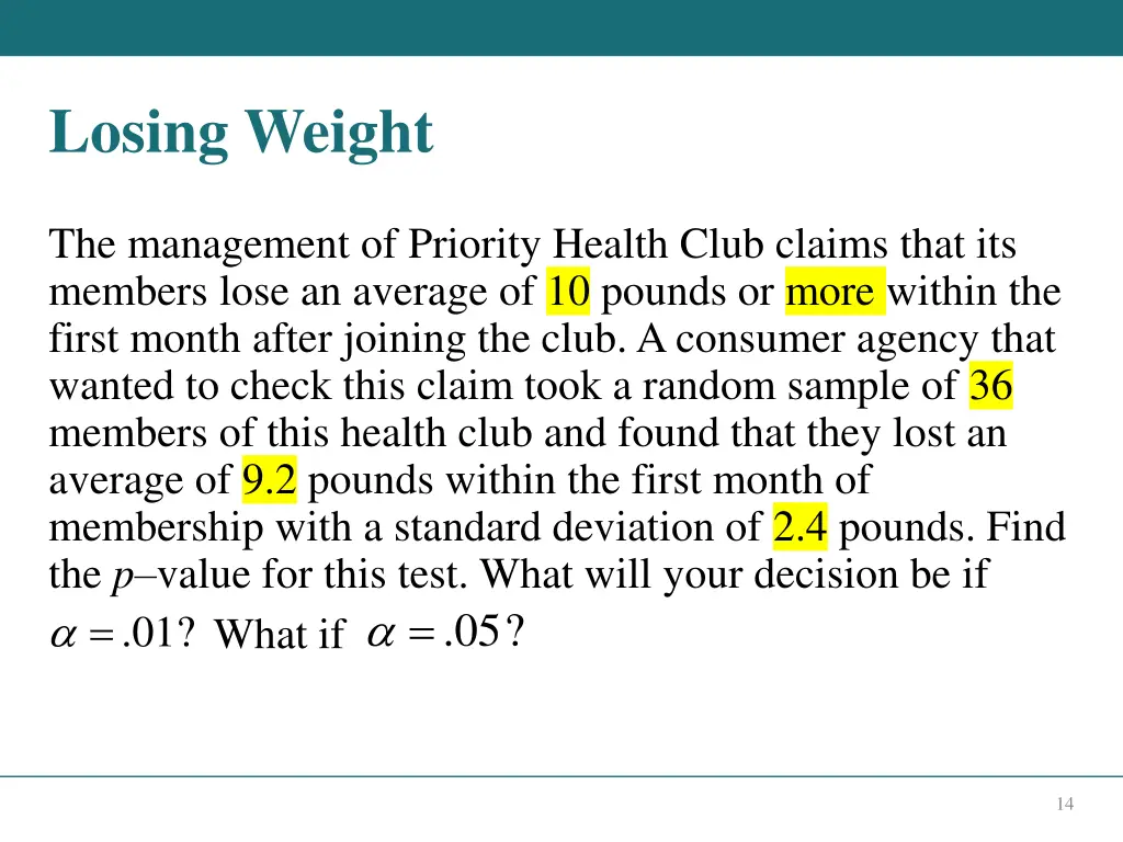 losing weight