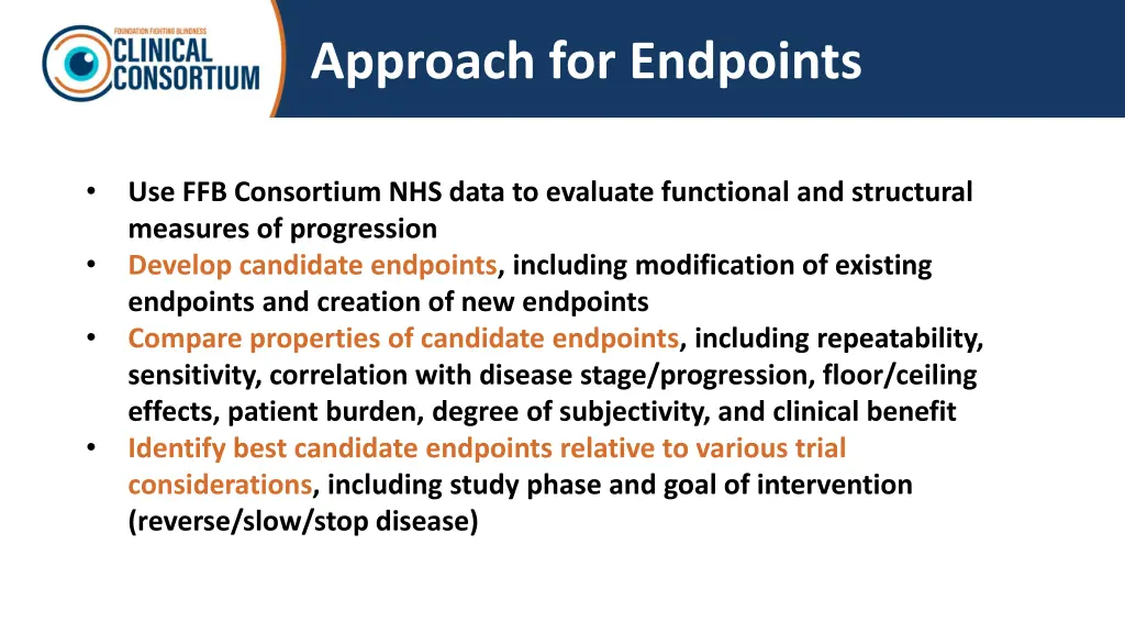 approach for endpoints