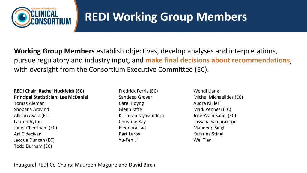 redi working group members
