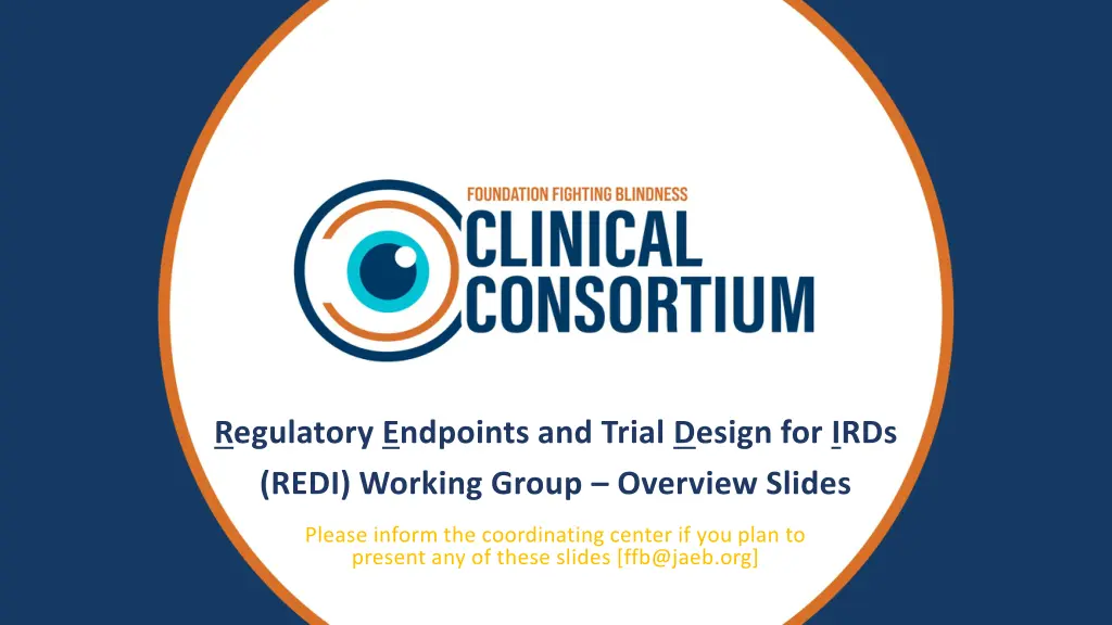 regulatory endpoints and trial design for irds