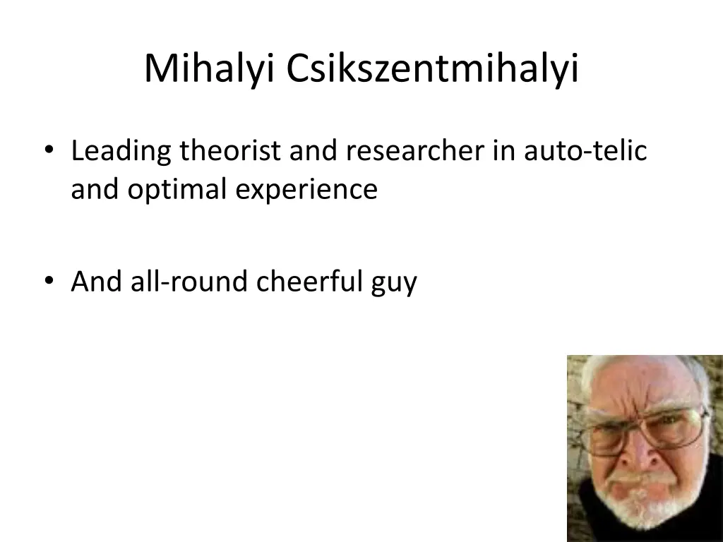 mihalyi csikszentmihalyi 2