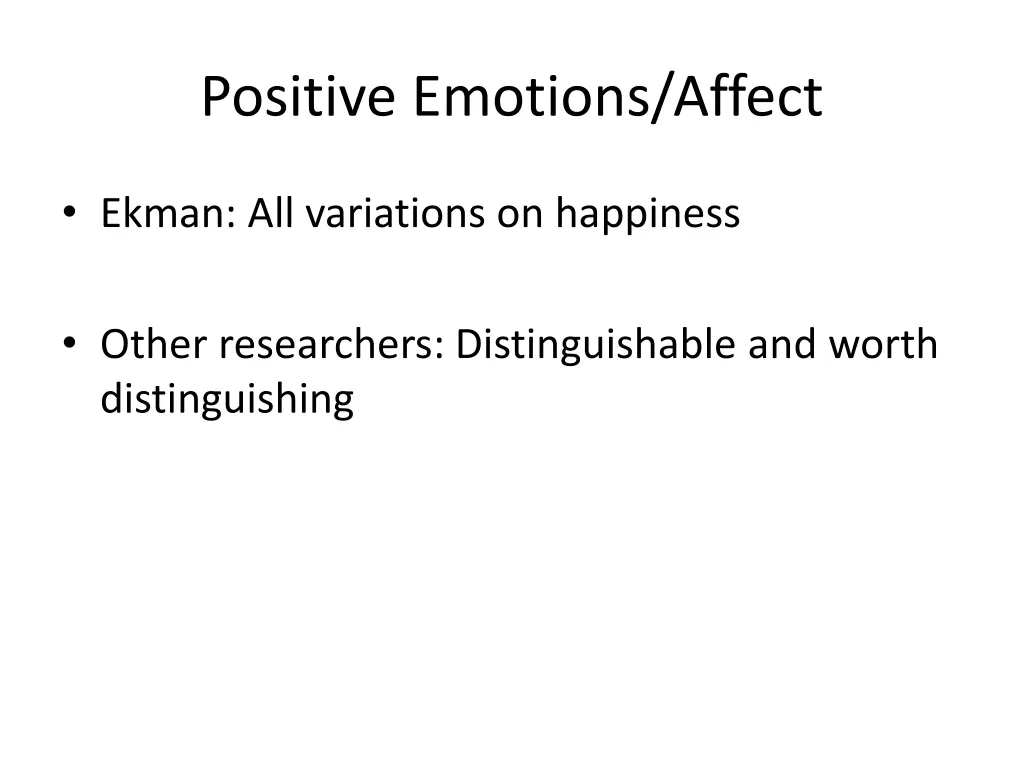 positive emotions affect