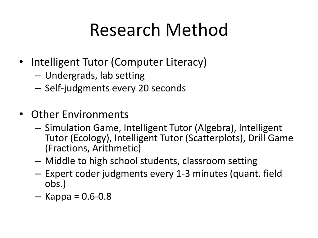 research method