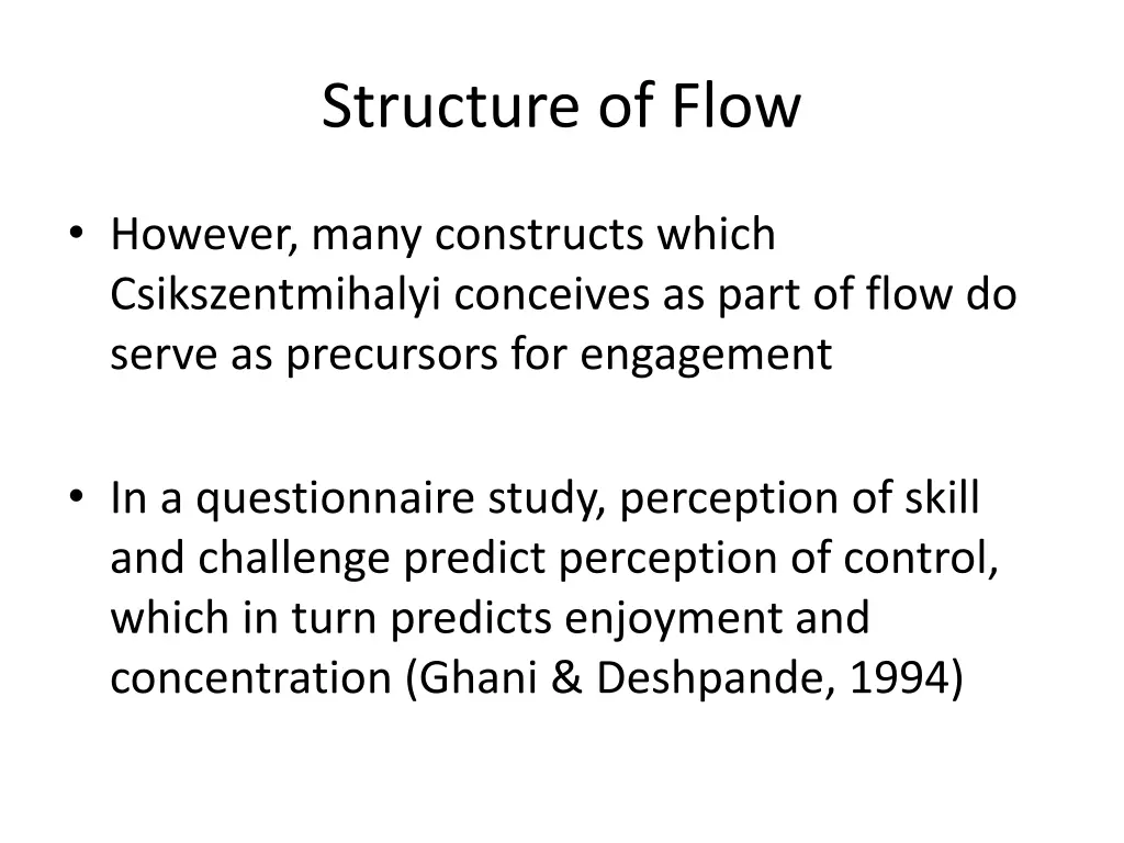 structure of flow