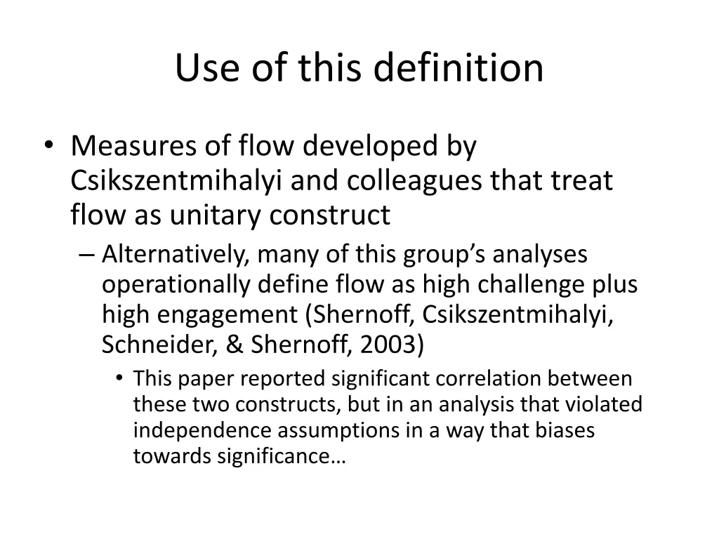use of this definition