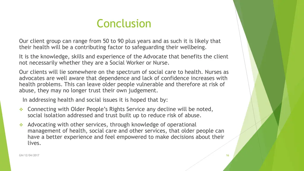 conclusion